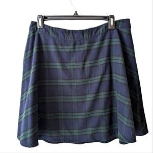 Old Navy Blue and Green Plaid Circle A-Line Skirt Size 10